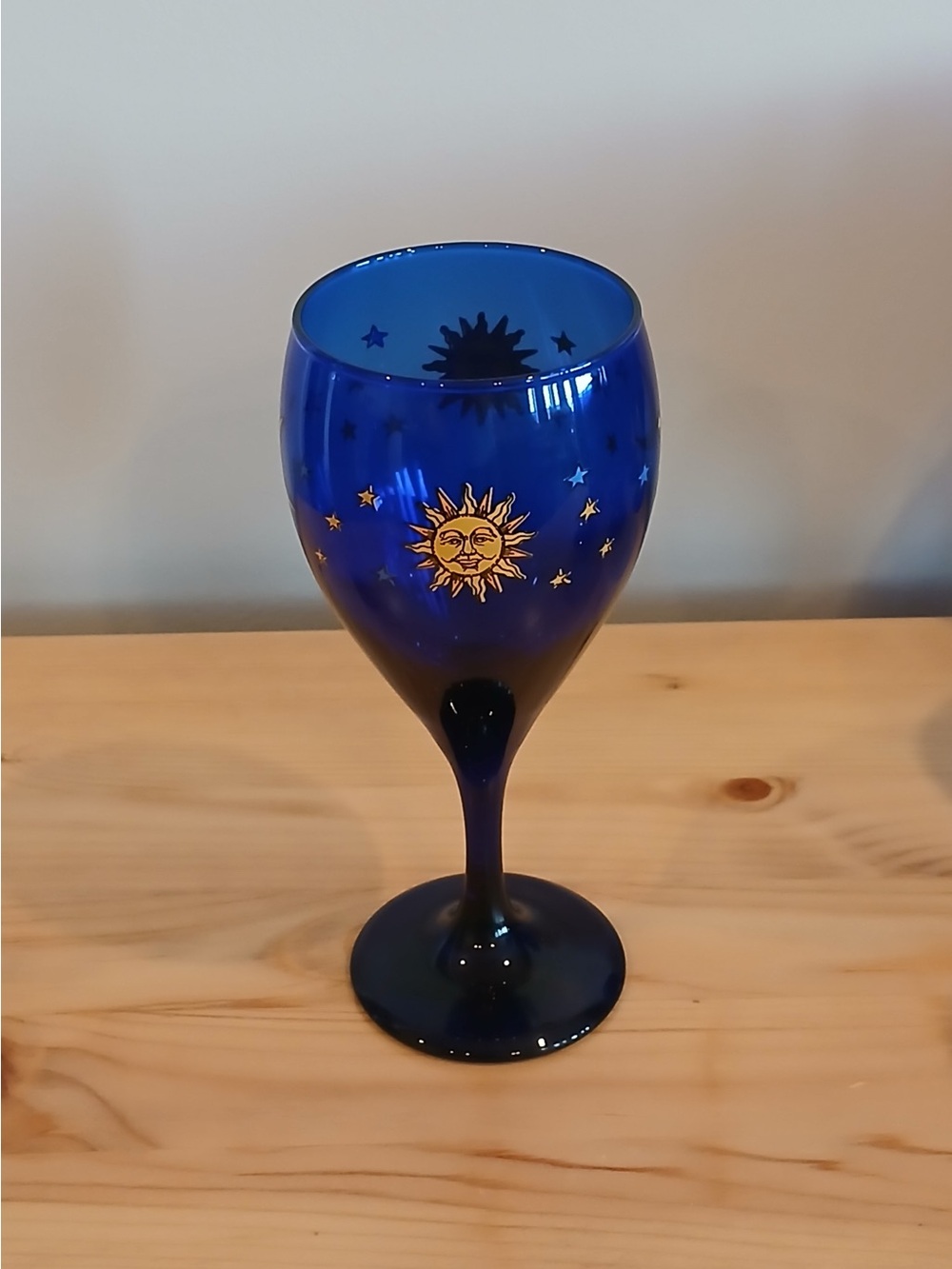 Vintage  Libbey celestial wine goblet